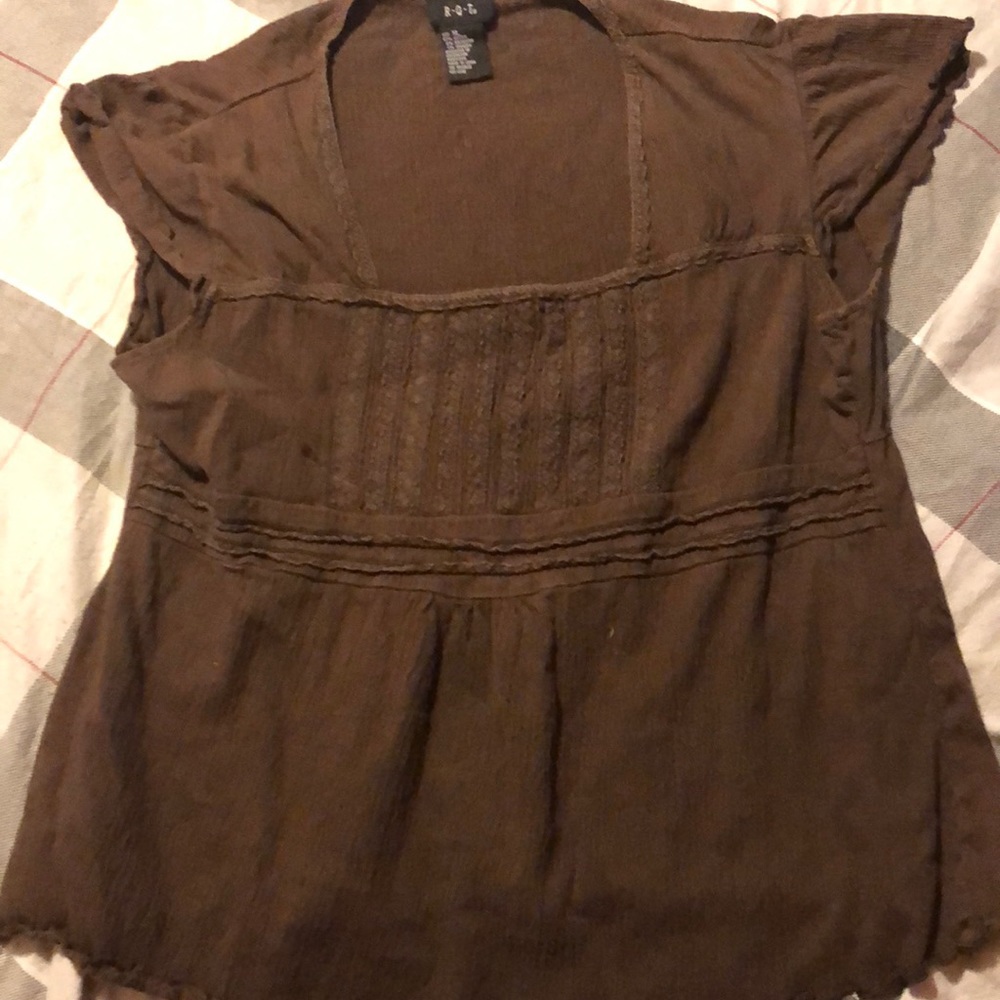 Brown shirt
